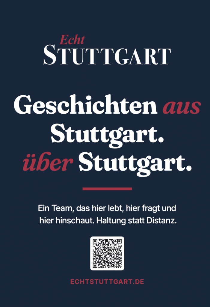 Echt-Stuttgart-Plakat: Geschichten aus Stuttgart. &Uuml;ber Stuttgart.